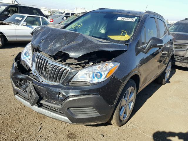 KL4CJESB7GB625204 - 2016 BUICK ENCORE BLACK photo 2