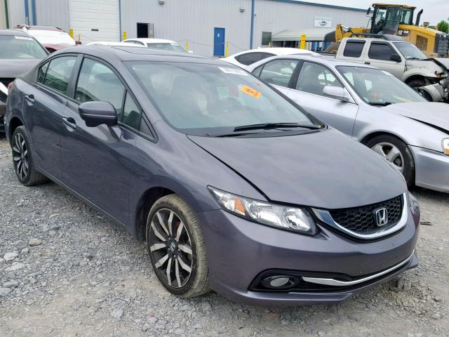 2HGFB2F90FH503507 - 2015 HONDA CIVIC EXL GRAY photo 1