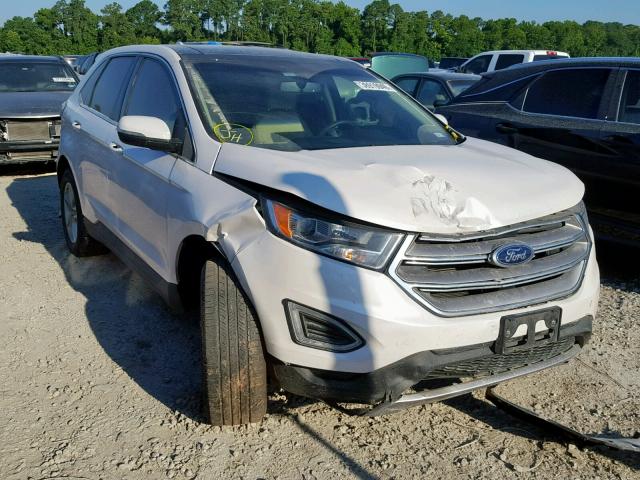 2FMPK3J86JBB30746 - 2018 FORD EDGE SEL WHITE photo 1