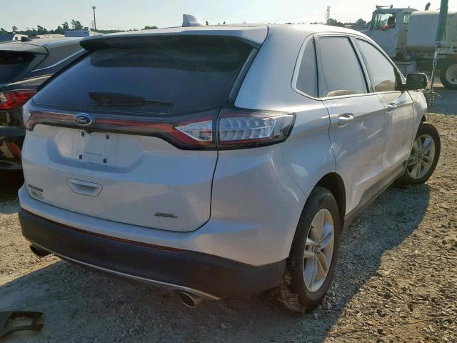 2FMPK3J86JBB30746 - 2018 FORD EDGE SEL WHITE photo 4