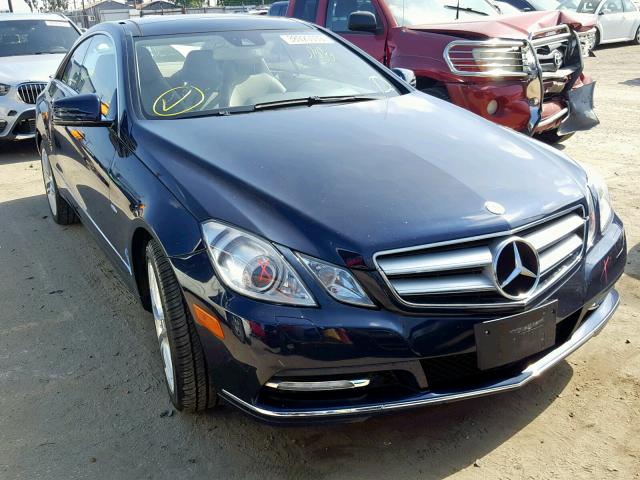 WDDKJ5KB4CF139265 - 2012 MERCEDES-BENZ E 350 BLUE photo 1