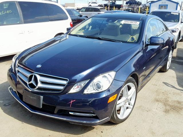 WDDKJ5KB4CF139265 - 2012 MERCEDES-BENZ E 350 BLUE photo 2