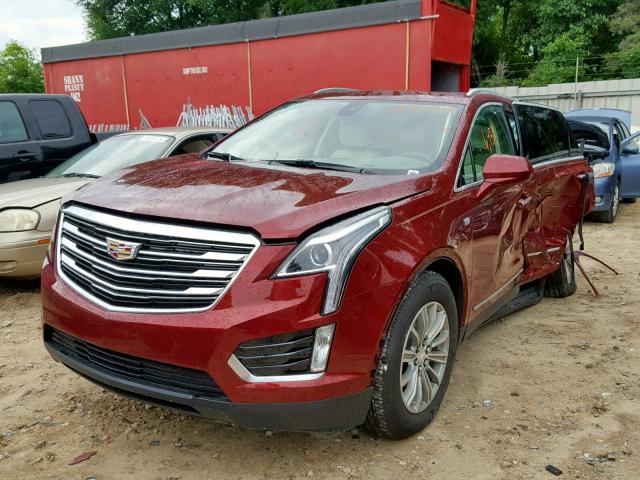 1GYKNBRS1HZ323081 - 2017 CADILLAC XT5 LUXURY RED photo 2