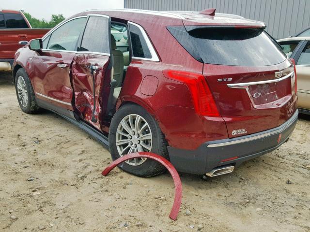 1GYKNBRS1HZ323081 - 2017 CADILLAC XT5 LUXURY RED photo 3