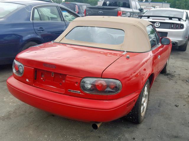 JM1NA3535V0735197 - 1997 MAZDA MX-5 MIATA RED photo 4