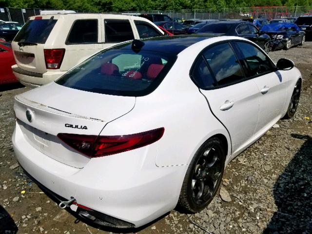 ZARFAEEN6H7540888 - 2017 ALFA ROMEO GIULIA TI WHITE photo 4