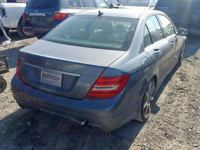 WDDGF4HB1CR196773 - 2012 MERCEDES-BENZ C 250 GRAY photo 4