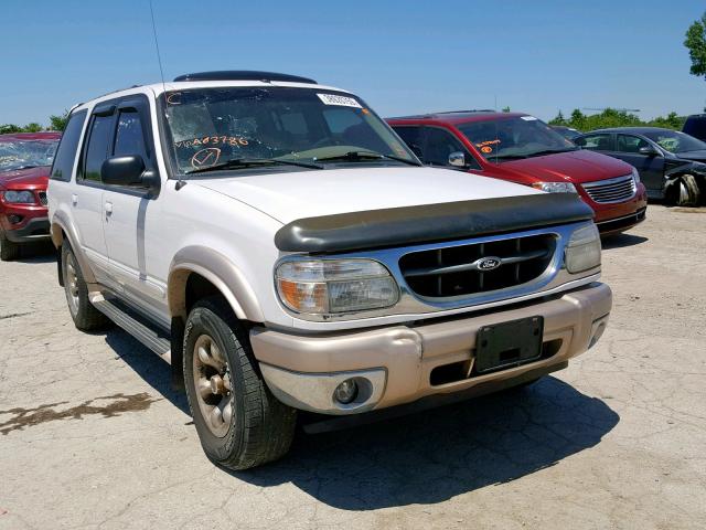 1FMZU74E7YZA63786 - 2000 FORD EXPLORER E WHITE photo 1