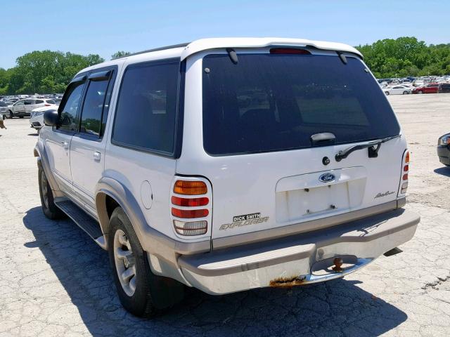 1FMZU74E7YZA63786 - 2000 FORD EXPLORER E WHITE photo 3