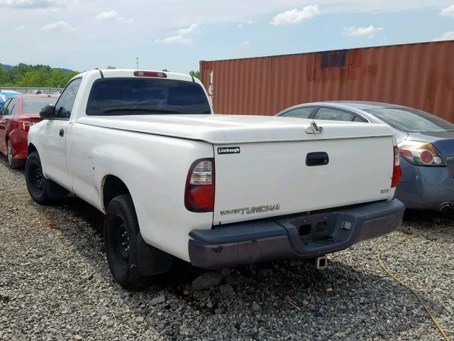 5TBJU32115S449118 - 2005 TOYOTA TUNDRA WHITE photo 3