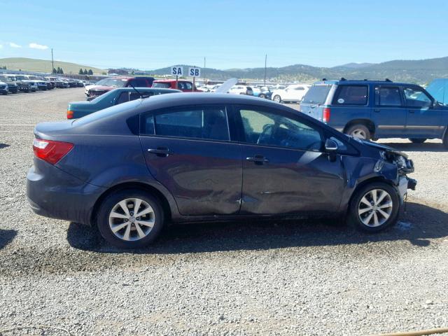 KNADN4A38D6114301 - 2013 KIA RIO EX GRAY photo 9