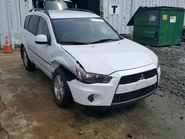 JA4AS2AW9AZ004259 - 2010 MITSUBISHI OUTLANDER WHITE photo 1