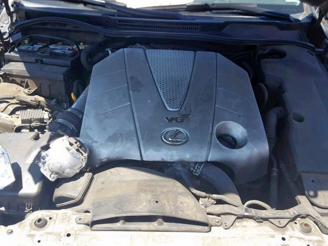 JTHBE5C22A5025182 - 2010 LEXUS IS 350 GRAY photo 7