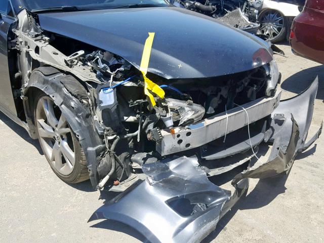 JTHBE5C22A5025182 - 2010 LEXUS IS 350 GRAY photo 9