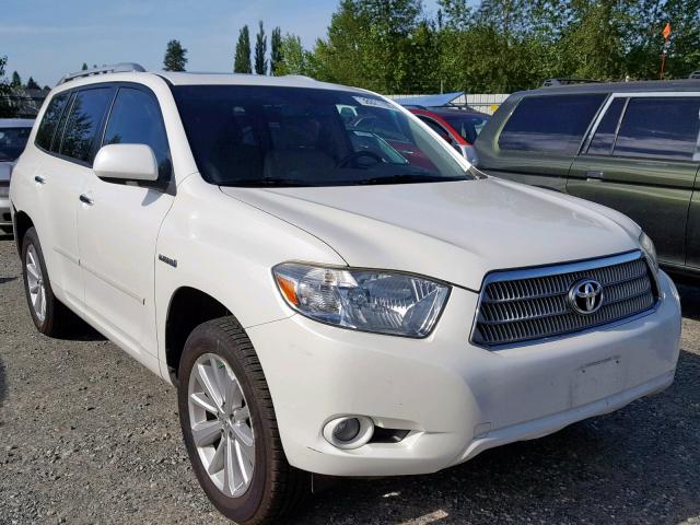 JTEEW44A982021973 - 2008 TOYOTA HIGHLANDER WHITE photo 1