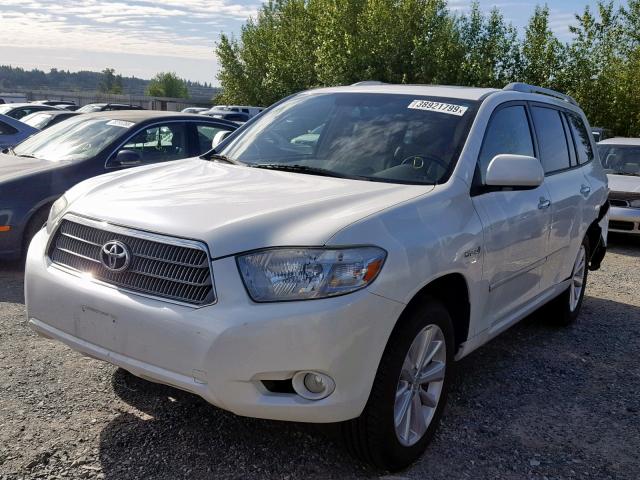 JTEEW44A982021973 - 2008 TOYOTA HIGHLANDER WHITE photo 2