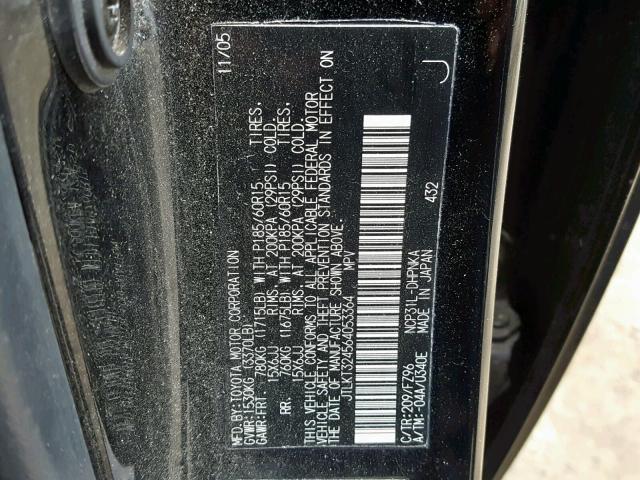 JTLKT324564053364 - 2006 TOYOTA SCION XB 黑色 照片 10