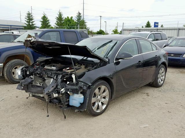 2G4GN5EX4F9298842 - 2015 BUICK REGAL PREM BLACK photo 2