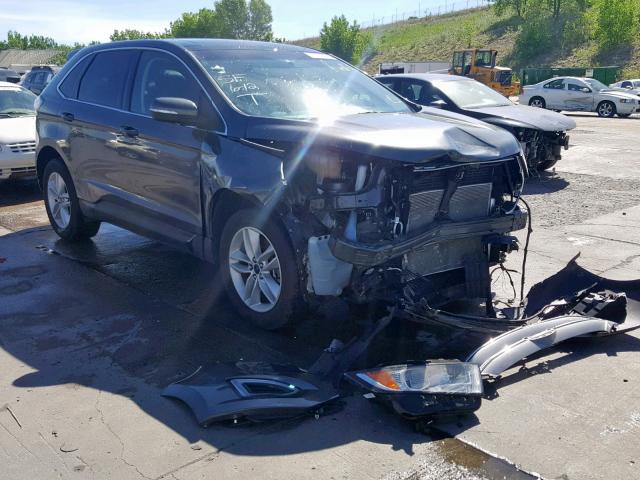 2FMTK4J8XFBC25791 - 2015 FORD EDGE SEL GRAY photo 1