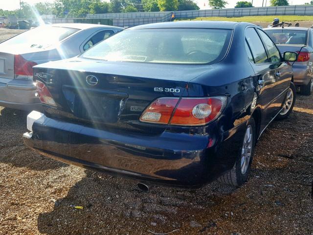 JTHBF30G730138837 - 2003 LEXUS ES 300 BLUE photo 4