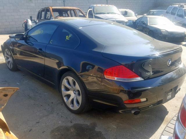 WBAEH13547CR52257 - 2007 BMW 650 I BLACK photo 3