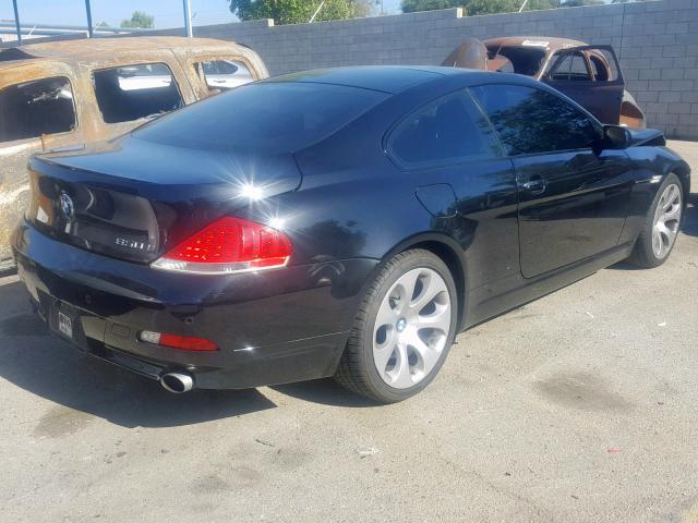 WBAEH13547CR52257 - 2007 BMW 650 I BLACK photo 4