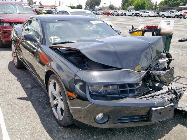 2G1FC1E38C9174217 - 2012 CHEVROLET CAMARO LT BLACK photo 1