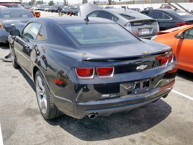 2G1FC1E38C9174217 - 2012 CHEVROLET CAMARO LT BLACK photo 3