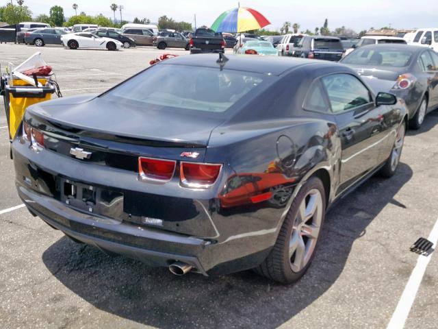 2G1FC1E38C9174217 - 2012 CHEVROLET CAMARO LT BLACK photo 4