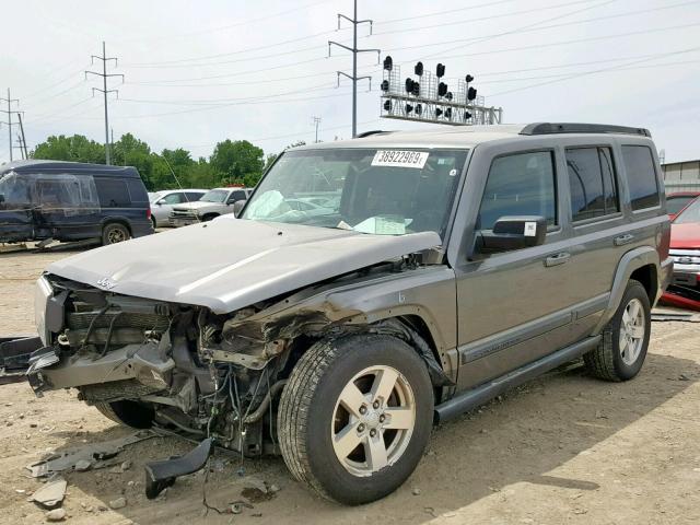1J8HG48K47C654481 - 2007 JEEP COMMANDER GRAY photo 2