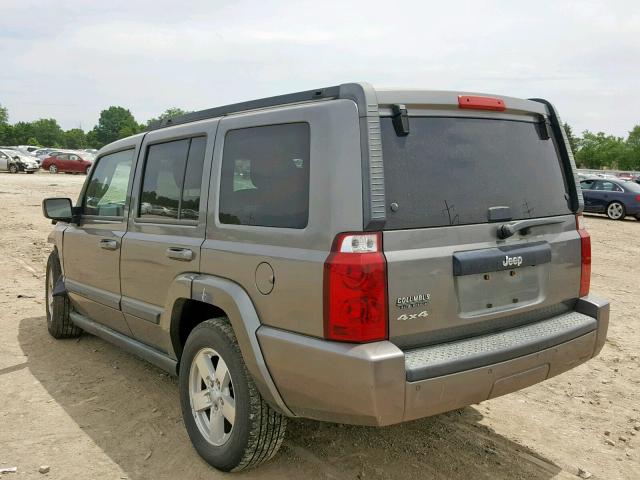 1J8HG48K47C654481 - 2007 JEEP COMMANDER GRAY photo 3