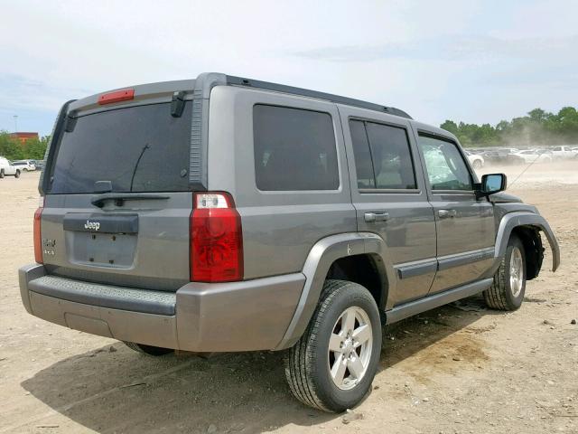 1J8HG48K47C654481 - 2007 JEEP COMMANDER GRAY photo 4