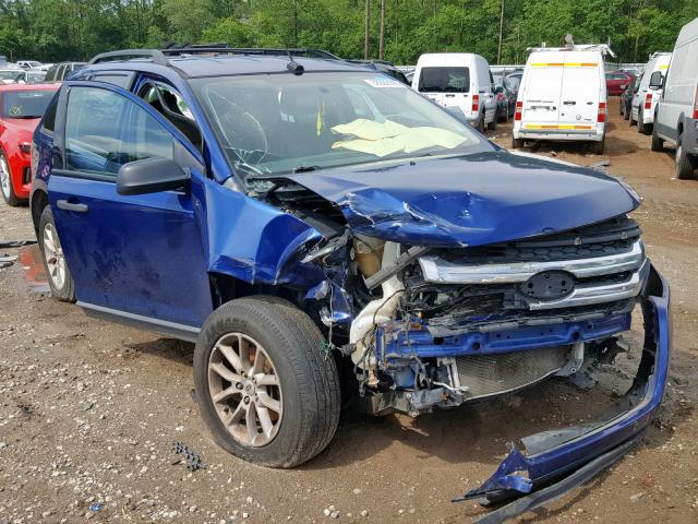 2FMDK3GC2DBB24025 - 2013 FORD EDGE SE BLUE photo 1