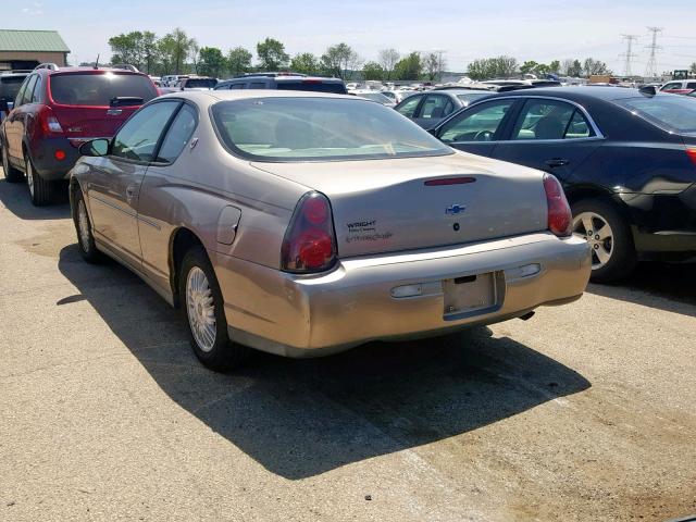 2G1WW12E829164718 - 2002 CHEVROLET MONTE CARL 金色 照片 3