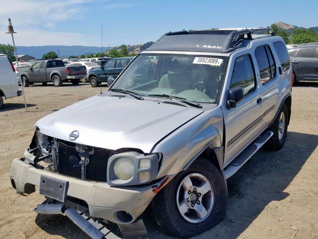 5N1ED28TX4C634906 - 2004 NISSAN XTERRA XE SILVER photo 2