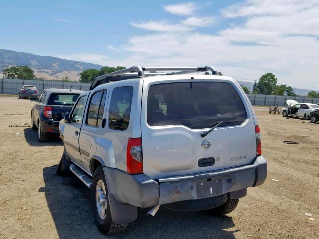 5N1ED28TX4C634906 - 2004 NISSAN XTERRA XE SILVER photo 3