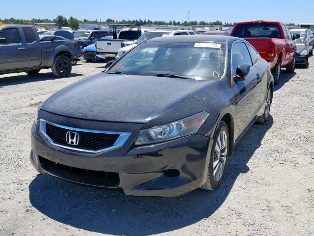 1HGCS12308A026044 - 2008 HONDA ACCORD LX- BLACK photo 2