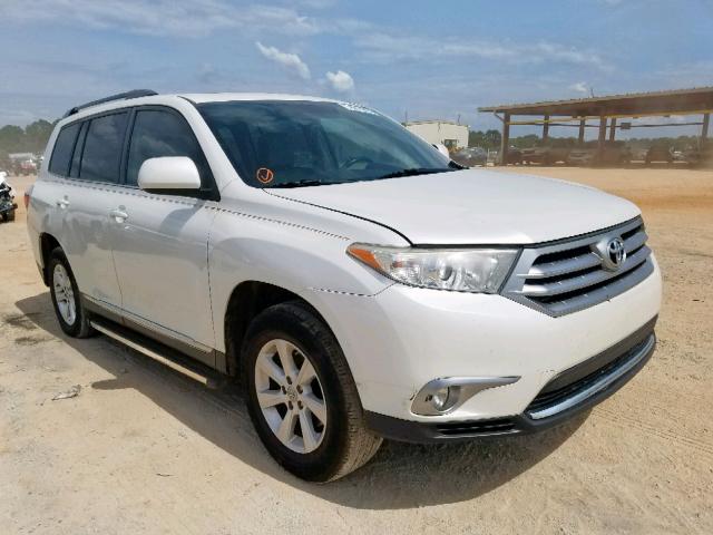 5TDZK3EH2BS043854 - 2011 TOYOTA HIGHLANDER WHITE photo 1