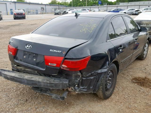 5NPET46C09H550319 - 2009 HYUNDAI SONATA GLS BLACK photo 9