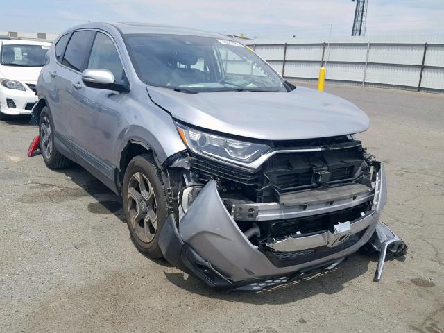 7FARW1H89JE029722 - 2018 HONDA CR-V EXL SILVER photo 1