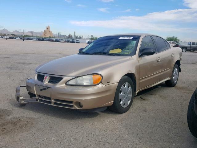 1G2NE52E75M205655 - 2005 PONTIAC GRAND AM S GOLD photo 2