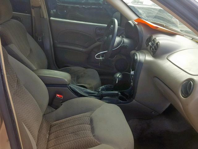 1G2NE52E75M205655 - 2005 PONTIAC GRAND AM S GOLD photo 5