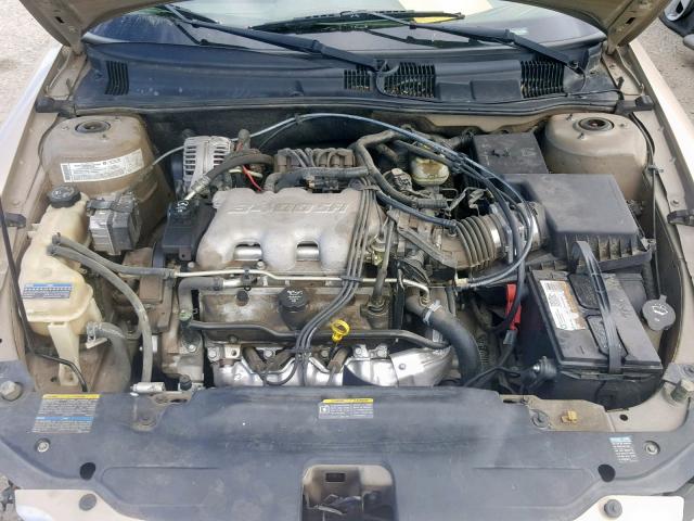 1G2NE52E75M205655 - 2005 PONTIAC GRAND AM S GOLD photo 7