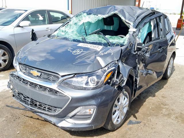 KL8CD6SA0KC703053 - 2019 CHEVROLET SPARK 1LT GRAY photo 2