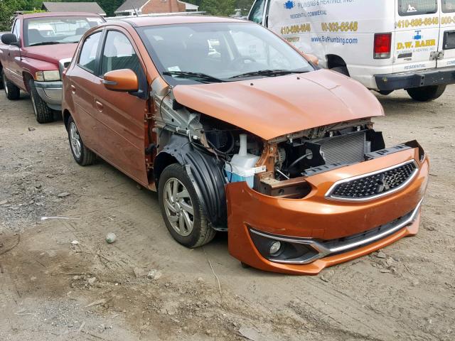 ML32A4HJXJH004072 - 2018 MITSUBISHI MIRAGE SE ORANGE photo 1