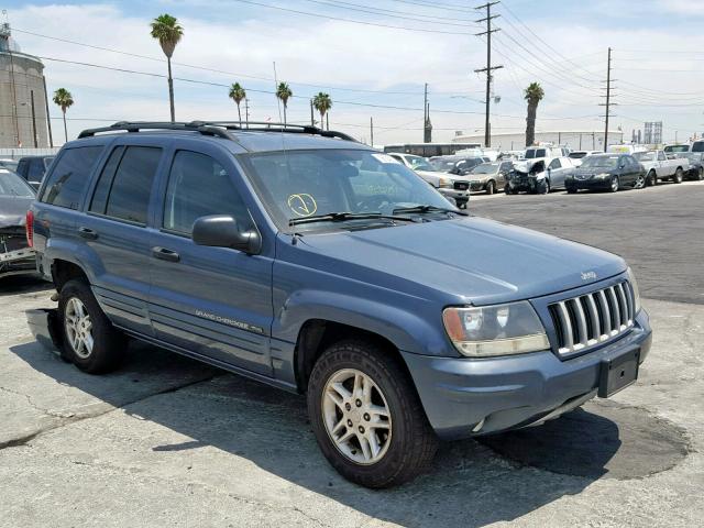 1J4GX48S44C247592 - 2004 JEEP GRAND CHER BLUE photo 1