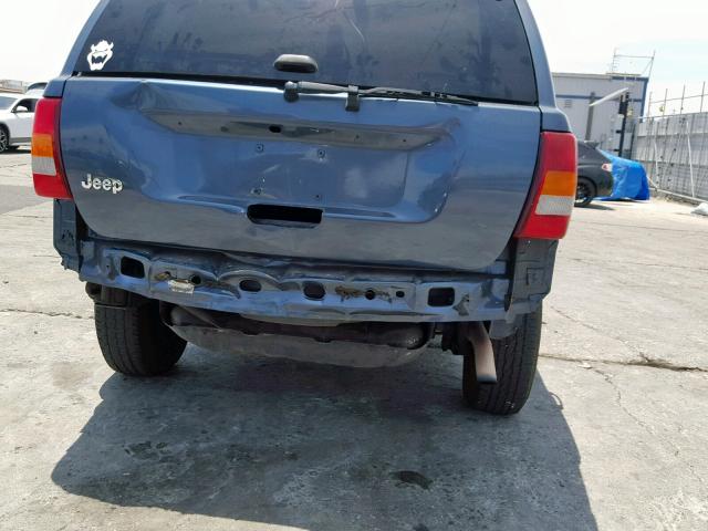 1J4GX48S44C247592 - 2004 JEEP GRAND CHER BLUE photo 9