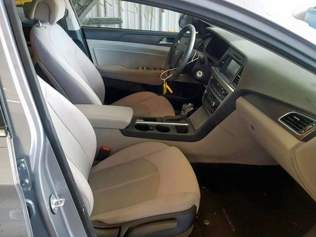 5NPE34AF4GH284060 - 2016 HYUNDAI SONATA SPO SILVER photo 5