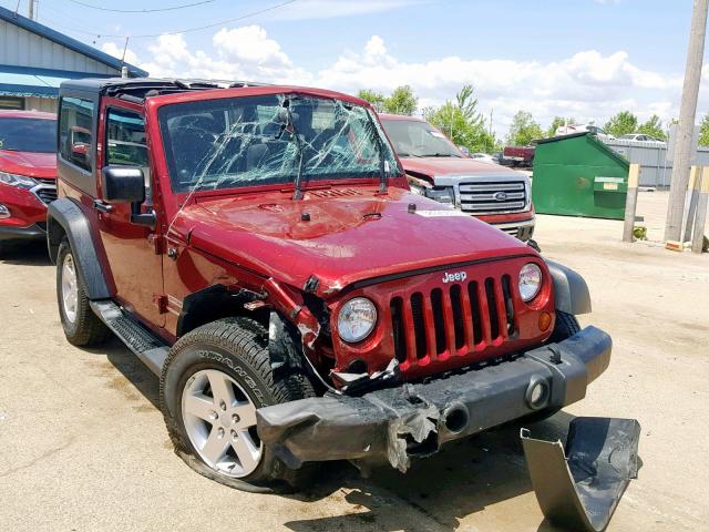 1C4AJWAG2CL266882 - 2012 JEEP WRANGLER S MAROON photo 1