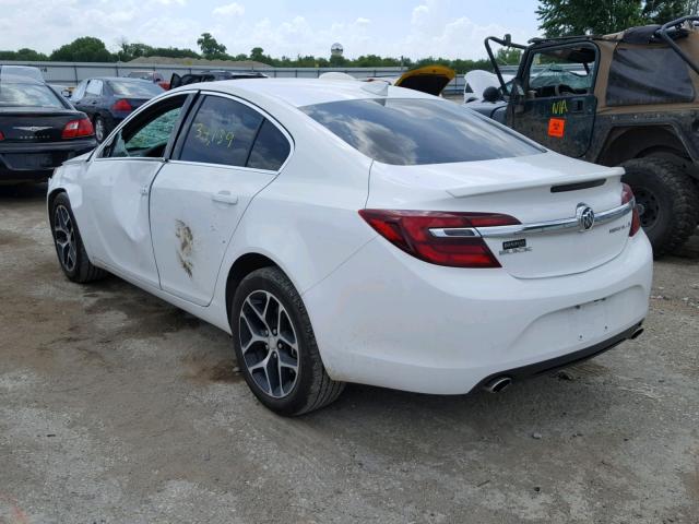 2G4GL5EX0H9156089 - 2017 BUICK REGAL SPOR WHITE photo 3